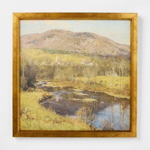 18x18 Mountain Landscape Framed Wall Art Threshold Studio McGee Target Fall 2024